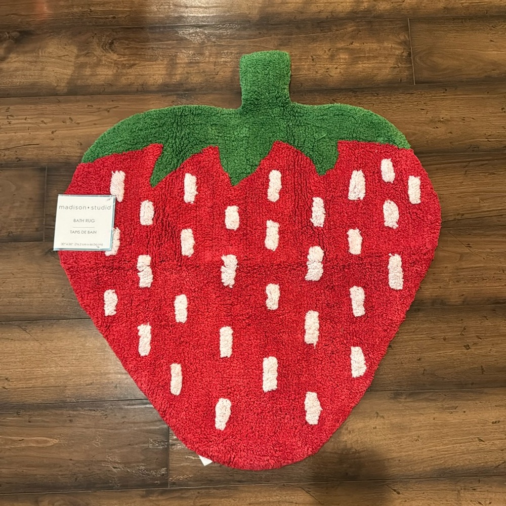 Super Cute Strawberry Bath Mat